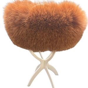 Genuine Whisky Fox Fur Headband/Topper - A Show Stopper!